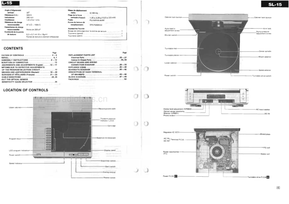 Technics-SL-15-Service-Manual电路原理图.pdf_第3页