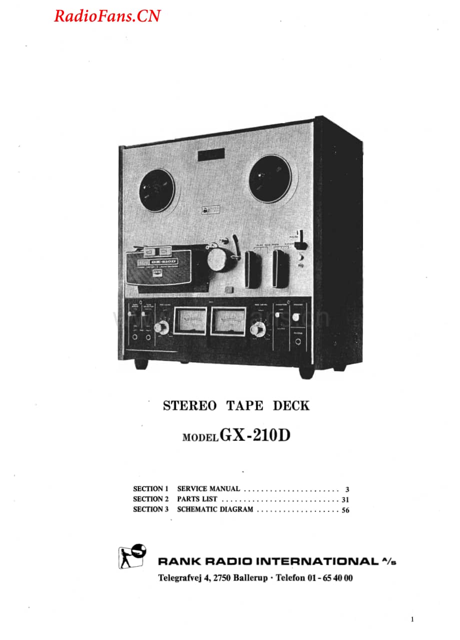 Akai-GX210D-tape-sm维修电路图 手册.pdf_第3页