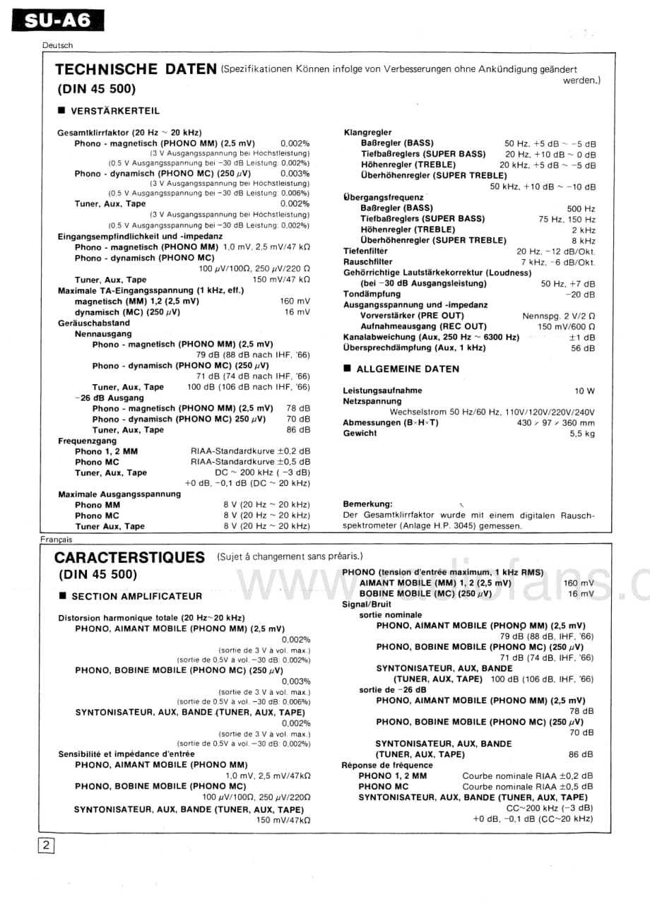 Technics-SUA-6-Service-Manual电路原理图.pdf_第2页