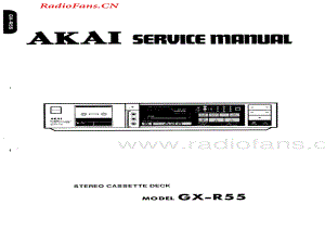 Akai-GXR55-tape-sm维修电路图 手册.pdf
