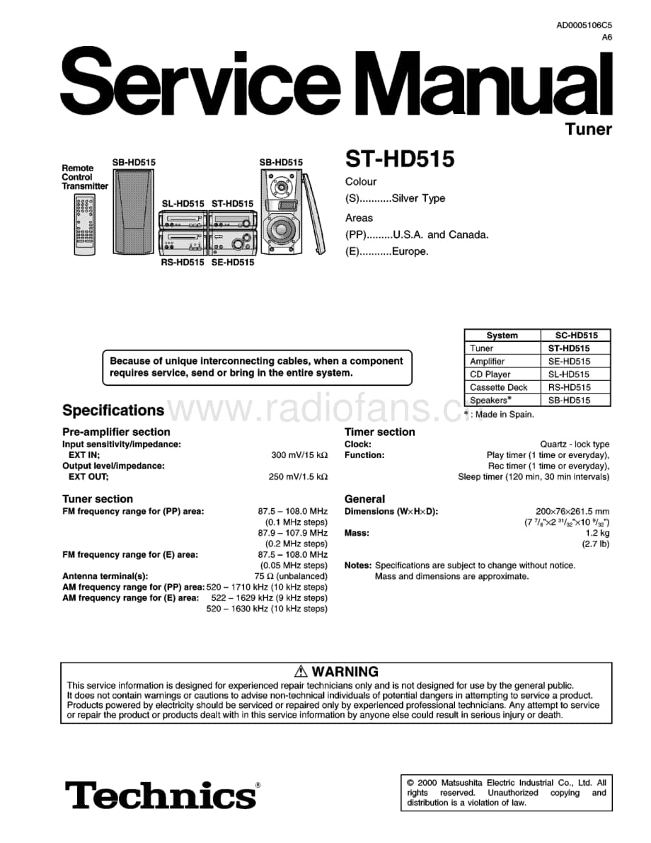 Technics-ST-HD-515-Service-Manual电路原理图.pdf_第1页