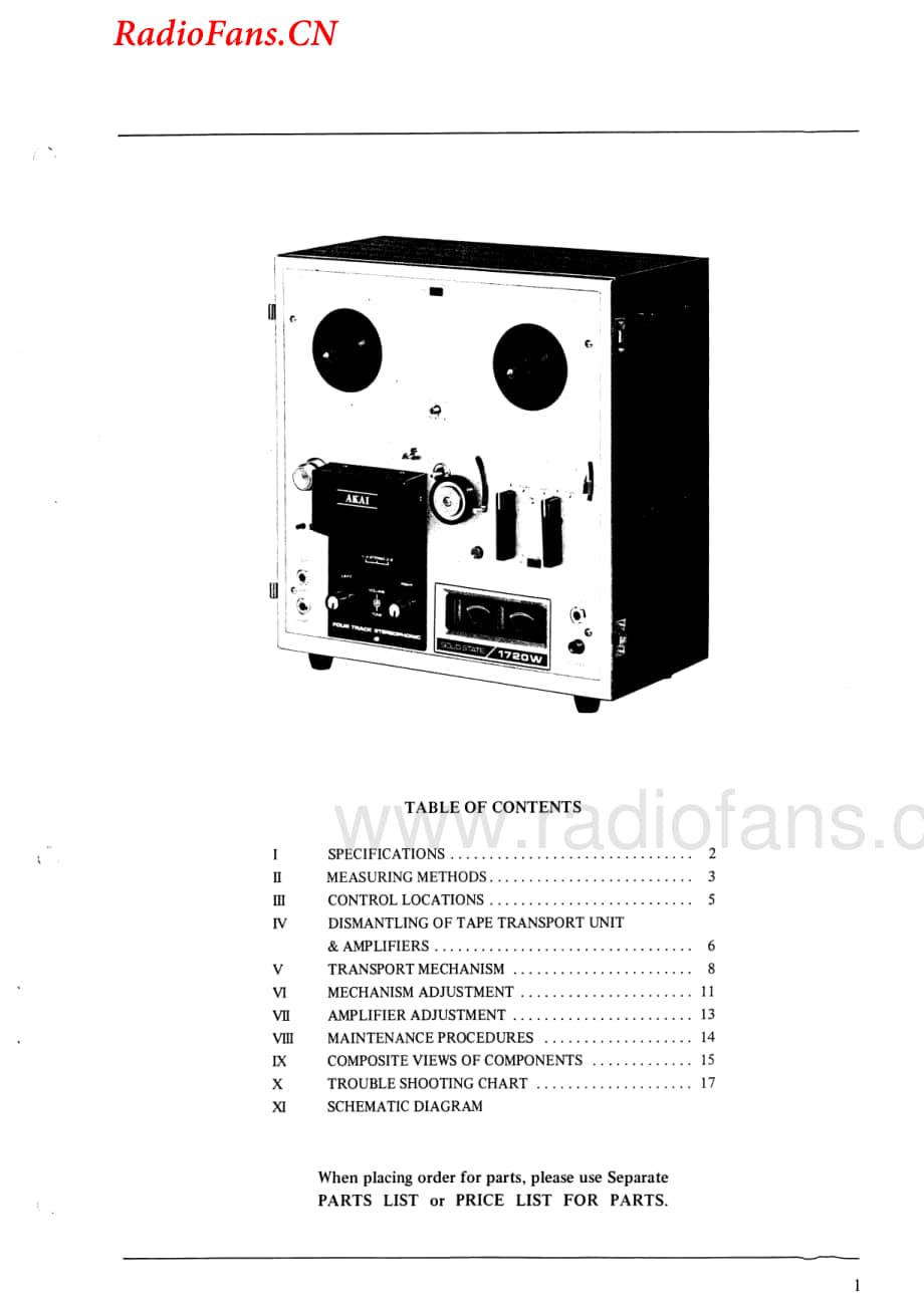 Akai-1720W-tape-sm维修电路图 手册.pdf_第2页