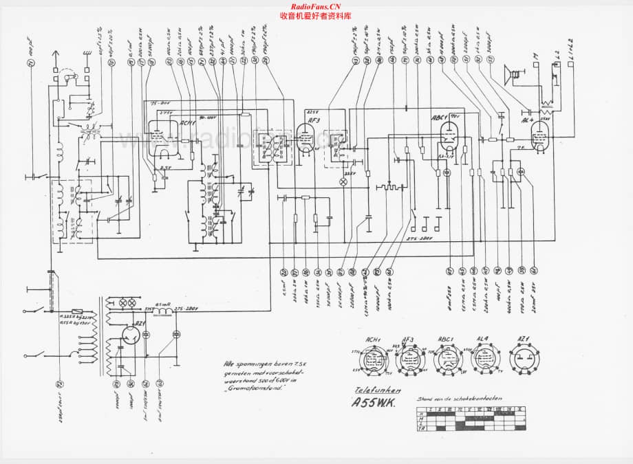 Telefunken-A-55-WK-Schematic电路原理图.pdf_第1页