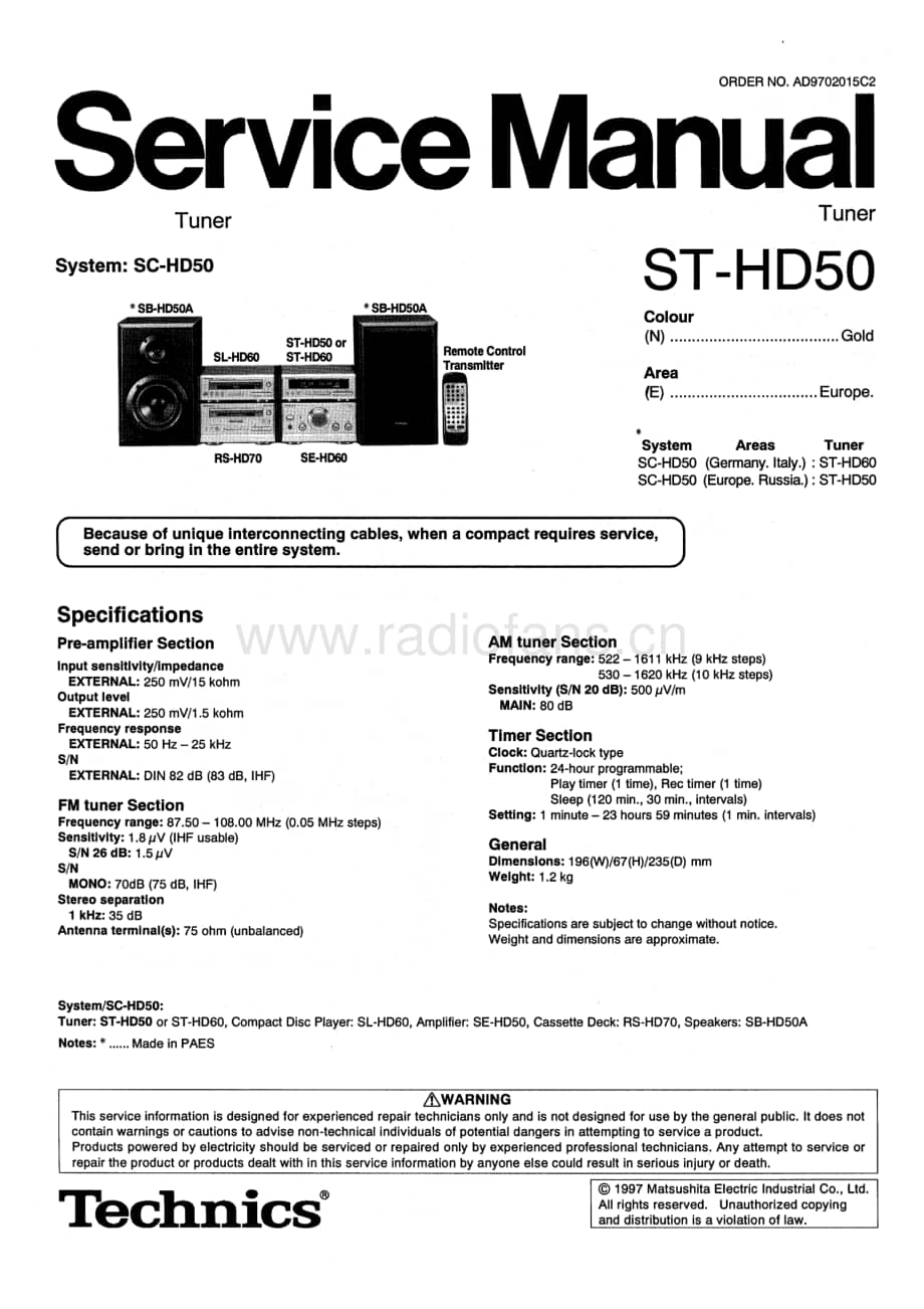 Technics-ST-HD-50-Service-Manual电路原理图.pdf_第1页