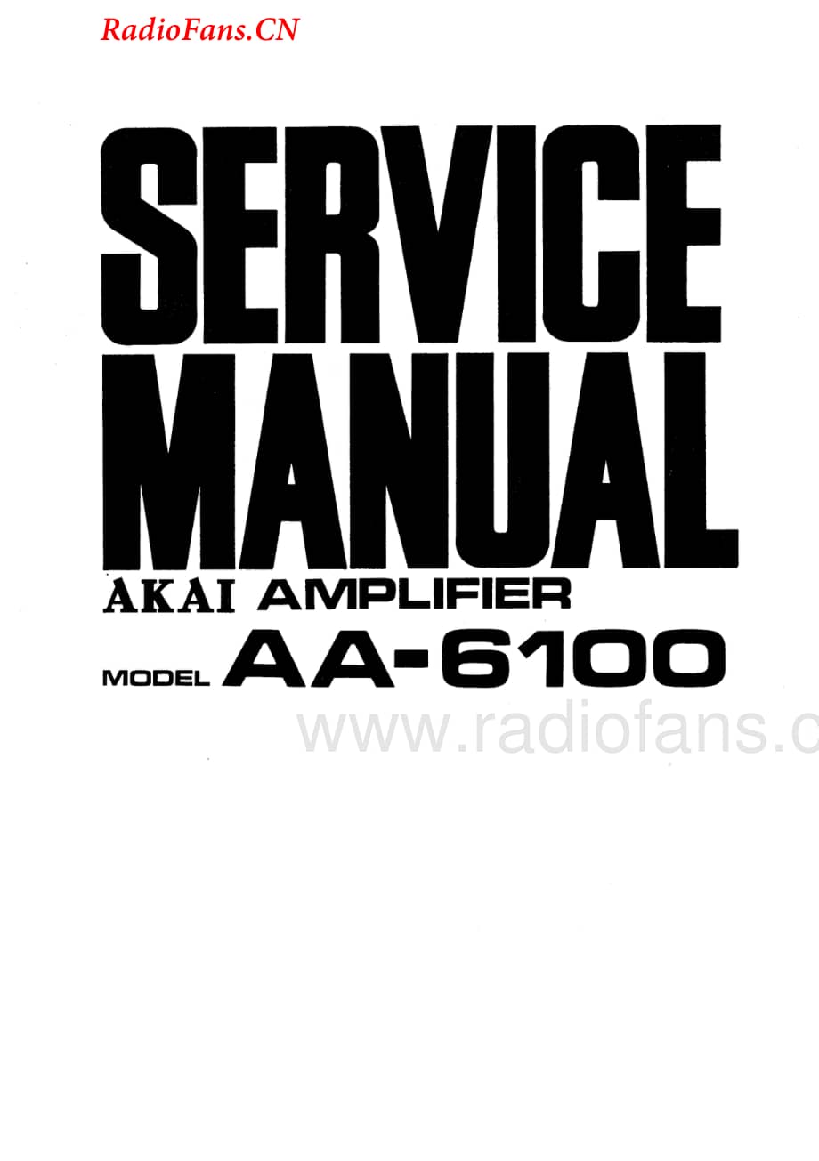 Akai-AA6100-int-sm维修电路图 手册.pdf_第1页