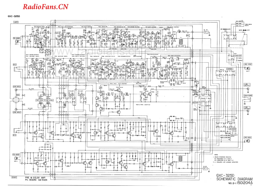 Akai-GX325D-tape-sch维修电路图 手册.pdf_第2页
