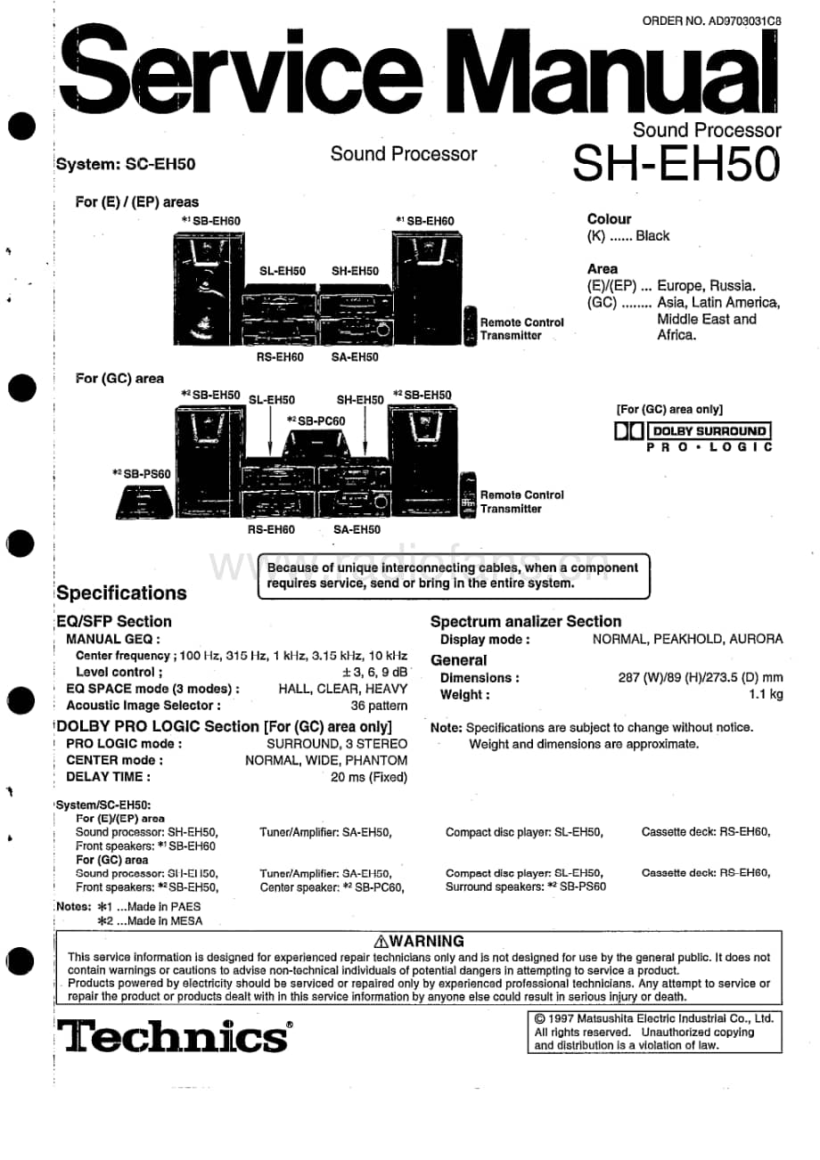Technics-SHEH-50-Service-Manual电路原理图.pdf_第1页