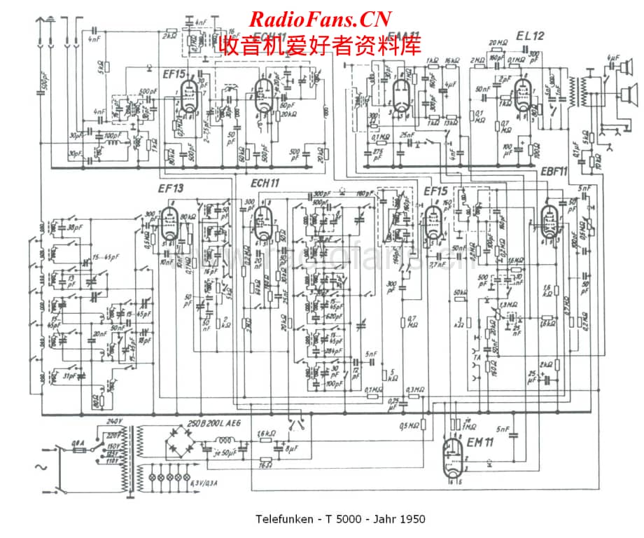Telefunken-T5000-Schematic电路原理图.pdf_第1页