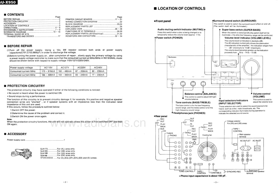 Technics-SUX-950-Service-Manual电路原理图.pdf_第2页