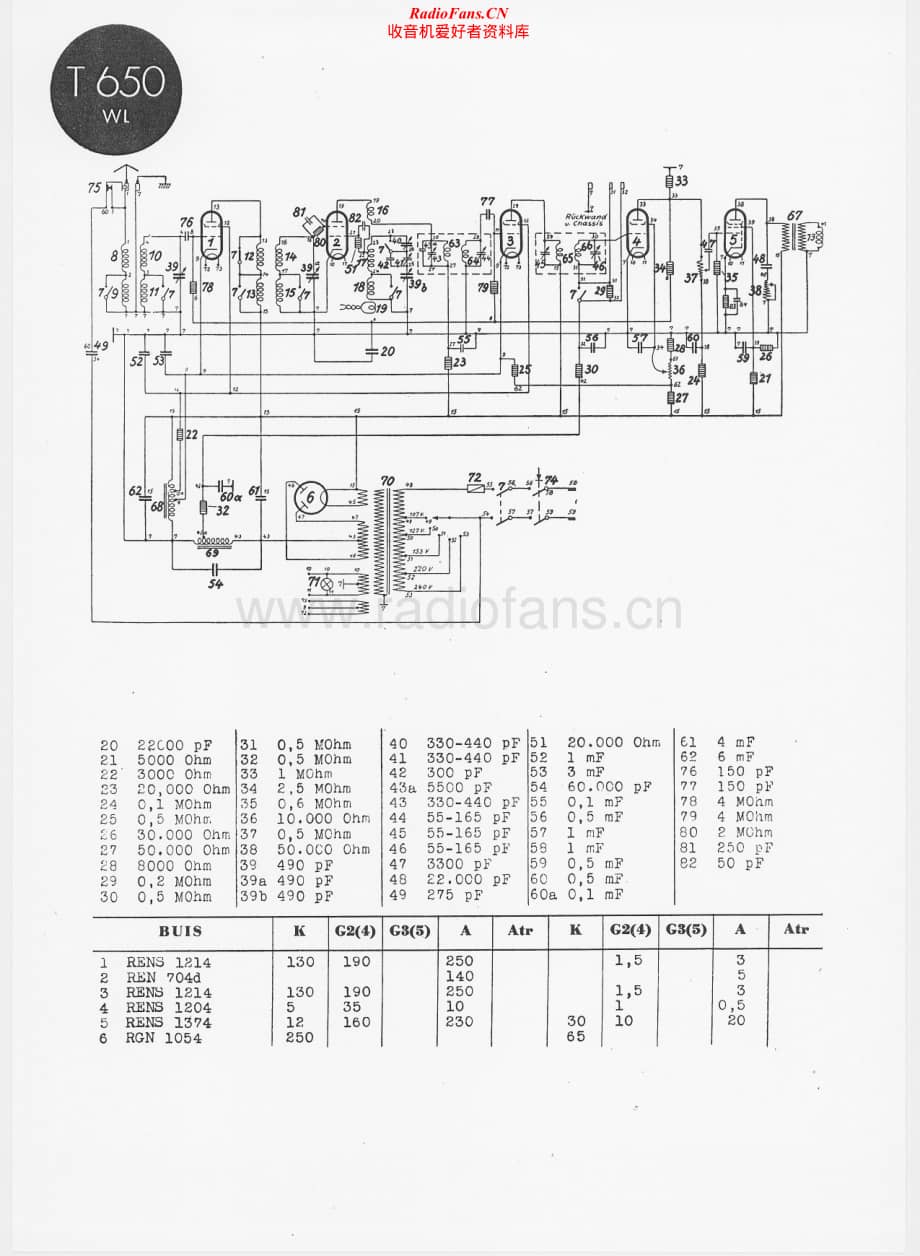 Telefunken-650-WL-Schematic电路原理图.pdf_第1页