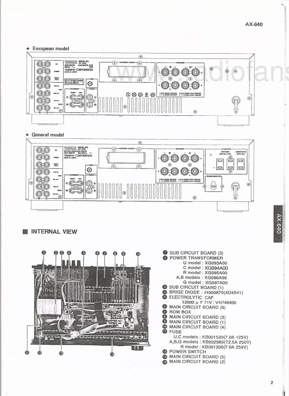 Yamaha-AX-640-Service-Manual电路原理图.pdf_第3页