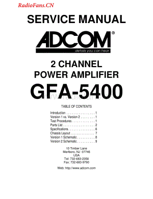 Adcom-GFA5400-pwr-sm维修电路图 手册.pdf