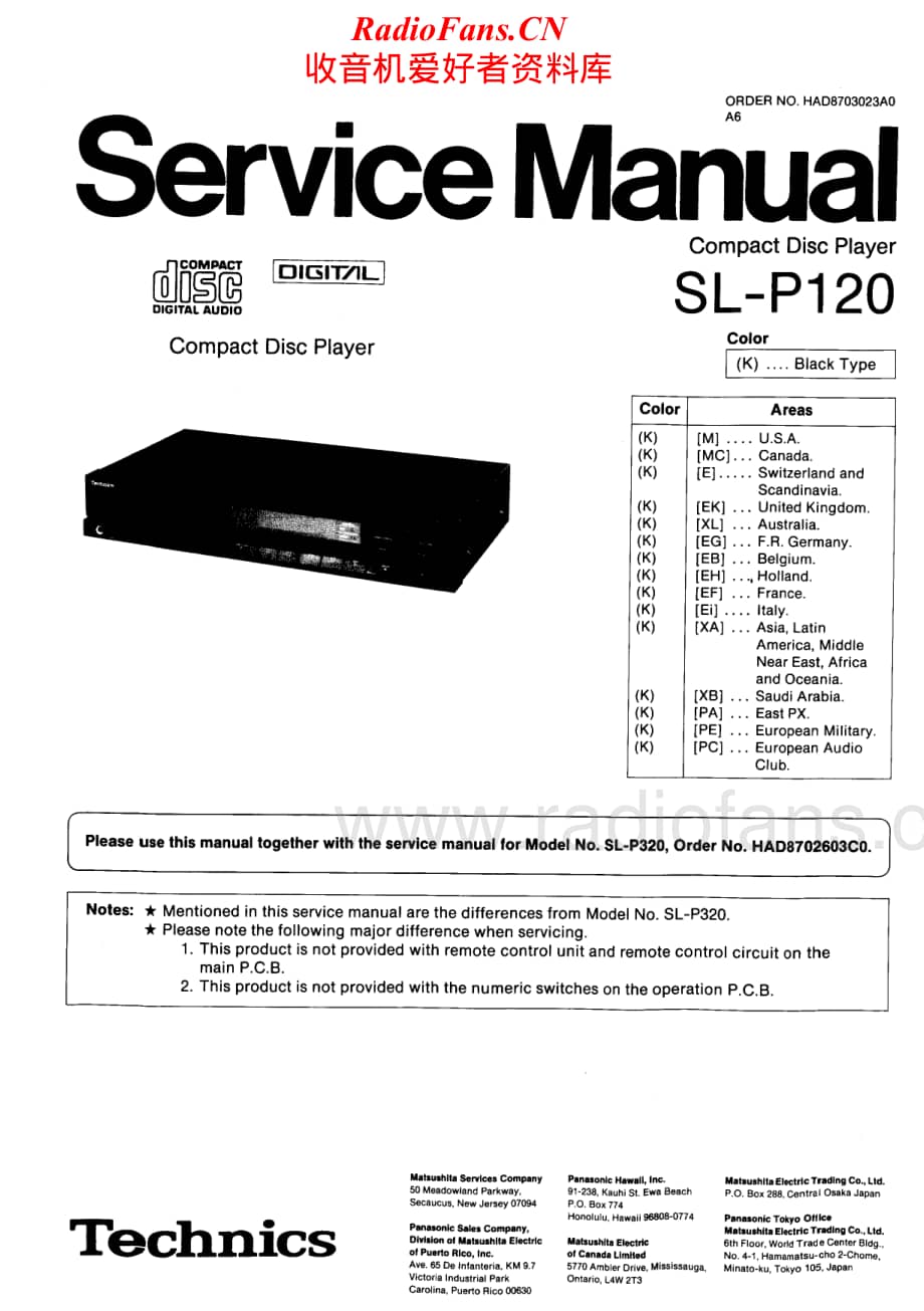 Technics-SLP-120-Service-Manual电路原理图.pdf_第1页