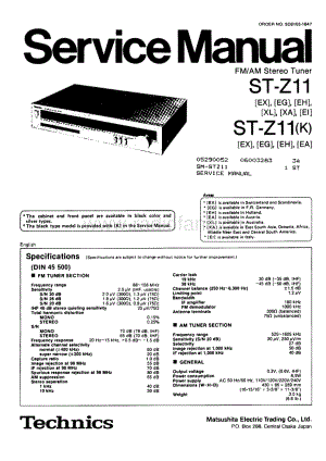 Technics-STZ-11-Service-Manual电路原理图.pdf