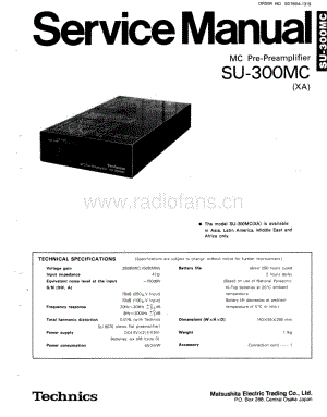 Technics-SU-300-MC-Service-Manual电路原理图.pdf