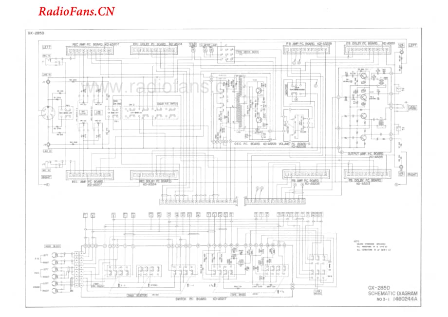 Akai-GX285D-tape-sch维修电路图 手册.pdf_第1页