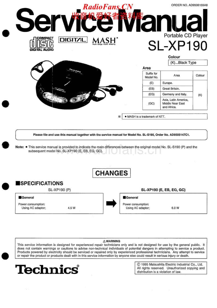 Technics-SLXP-190-Service-Manual电路原理图.pdf_第1页