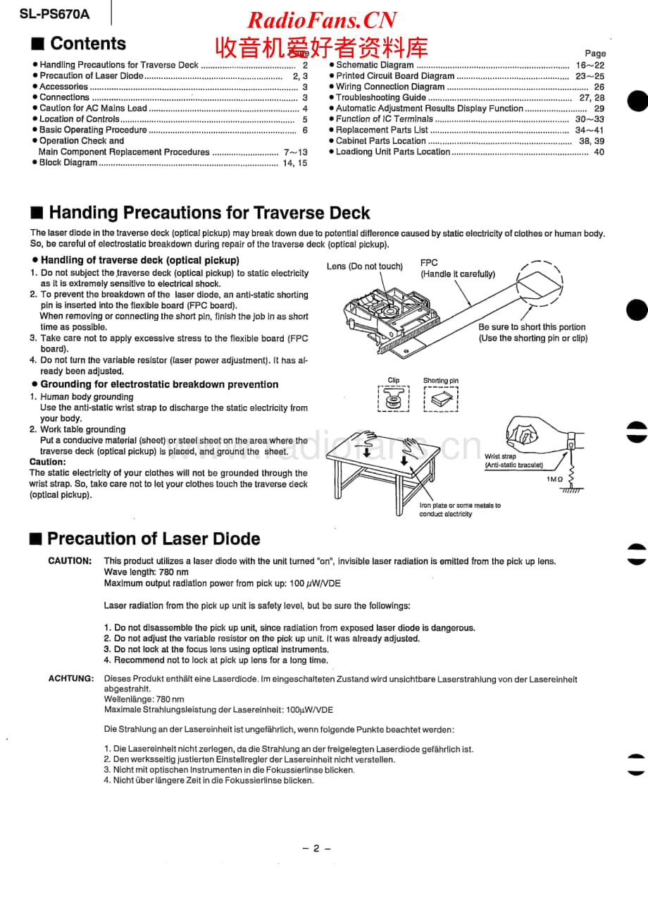 Technics-SLPS-670-A-Service-Manual电路原理图.pdf_第2页
