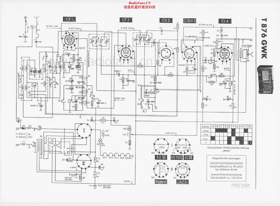 Telefunken-876-GWK-Schematic电路原理图.pdf_第1页