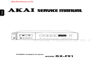 Akai-GXF91-tape-sm1维修电路图 手册.pdf