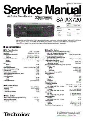 Technics-SAAX-720-Service-Manual电路原理图.pdf