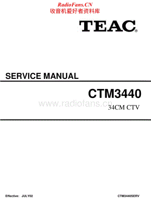 Teac-CT-M3440-Service-Manual电路原理图.pdf