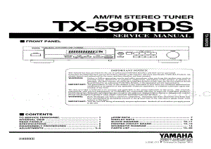 Yamaha-TX-590-RDS-Service-Manual电路原理图.pdf