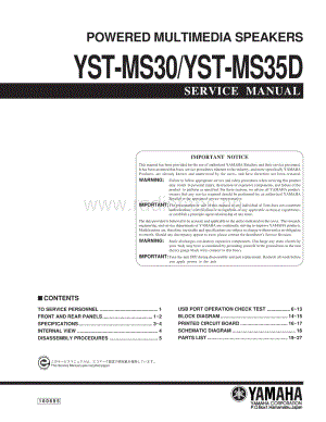 Yamaha-YST-MS30-YST-MS35D-Service-Manual电路原理图.pdf