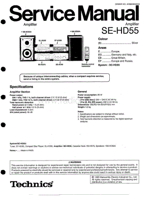 Technics-SEHD-55-Service-Manual电路原理图.pdf