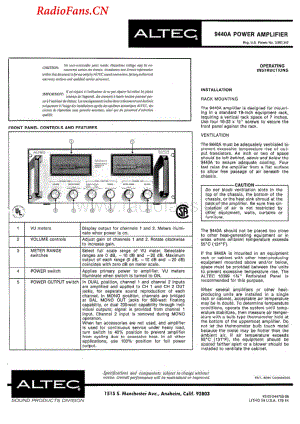AltecLansing-9940A-pwr-si维修电路图 手册.pdf