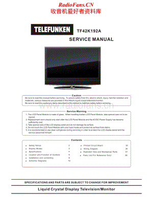 Telefunken-TF-42K191-Service-Manual电路原理图.pdf