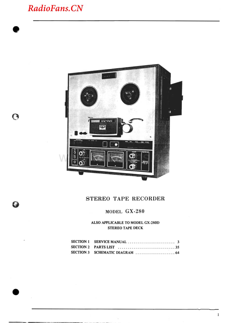 Akai-GX280D-tape-sm维修电路图 手册.pdf_第2页