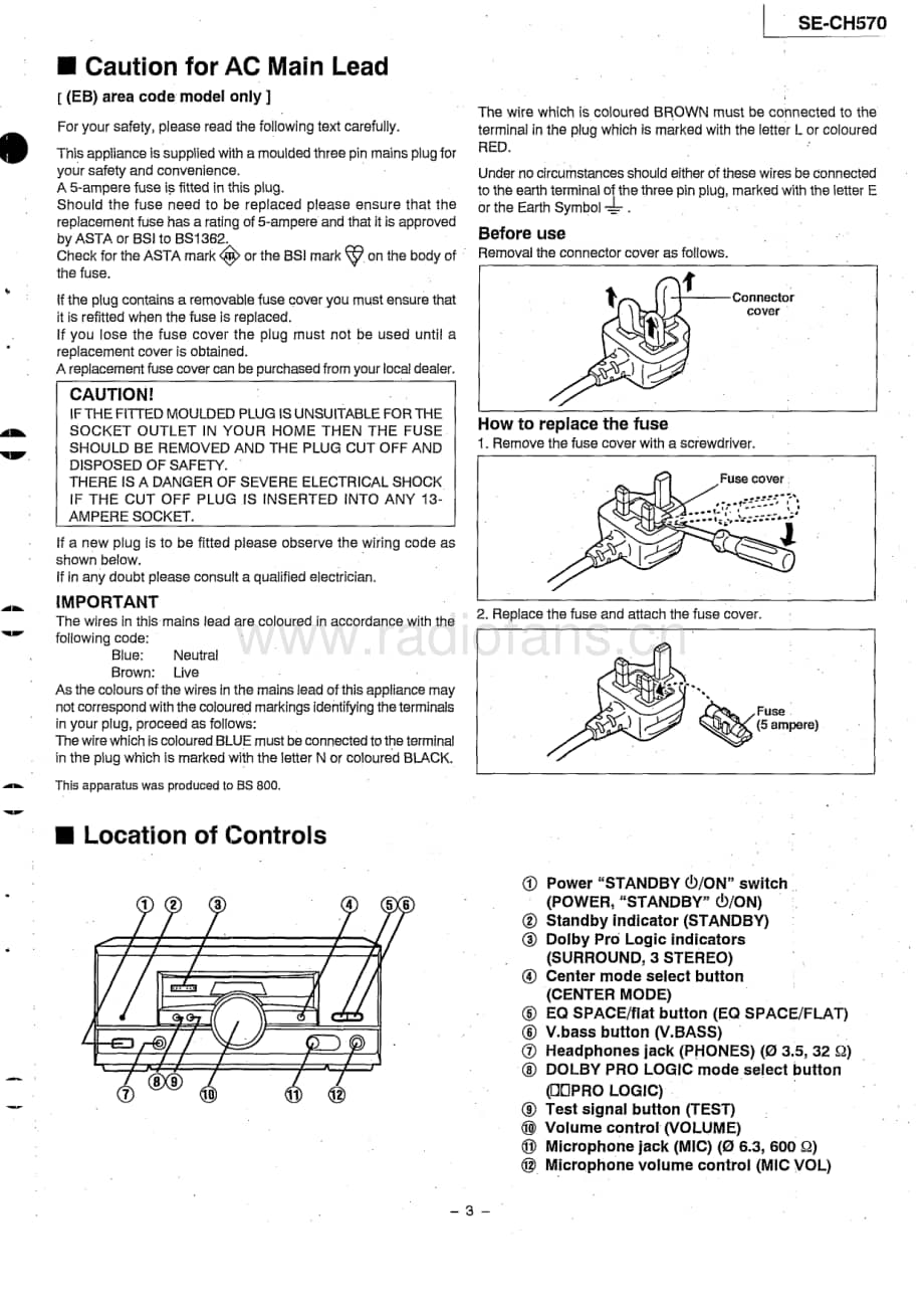 Technics-SECH-570-Service-Manual电路原理图.pdf_第3页