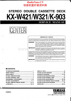 Yamaha-KXW-321-421-Service-Manual电路原理图.pdf