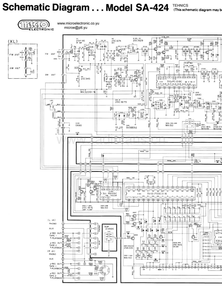 Technics-SA-424-Schematics电路原理图.pdf_第1页