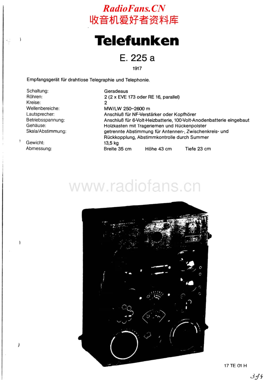 Telefunken-E225A-Schematic-2电路原理图.pdf_第1页