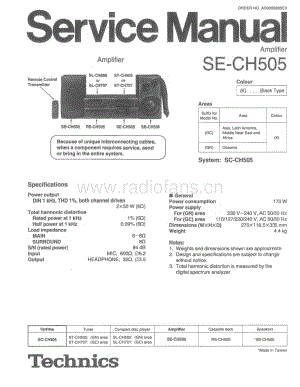 Technics-SECH-505-Service-Manual电路原理图.pdf