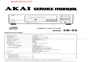 Akai-CD55-cd-sm维修电路图 手册.pdf