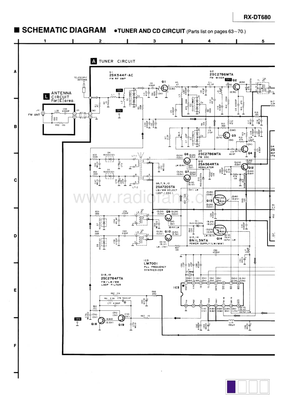 Yamaha-RXDT-680-Schematic电路原理图.pdf_第1页