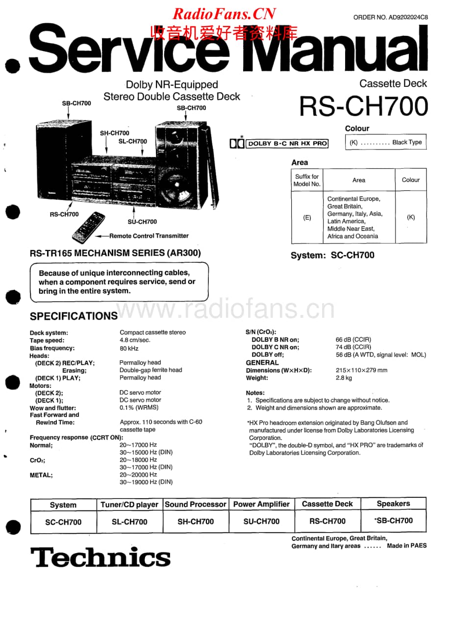 Technics-RSCH-700-Service-Manual电路原理图.pdf_第1页