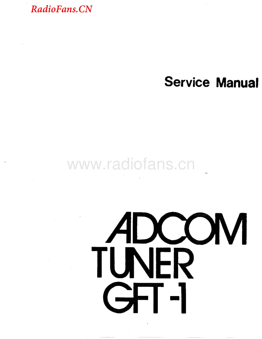 Adcom-GFT1-tun-sm维修电路图 手册.pdf_第1页