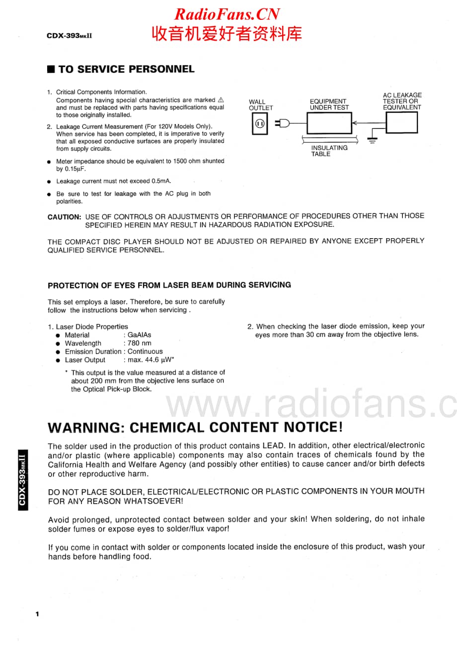 Yamaha-CDX-393-Mk2-Service-Manual电路原理图.pdf_第2页