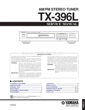Yamaha-TX-396-L-Service-Manual电路原理图.pdf
