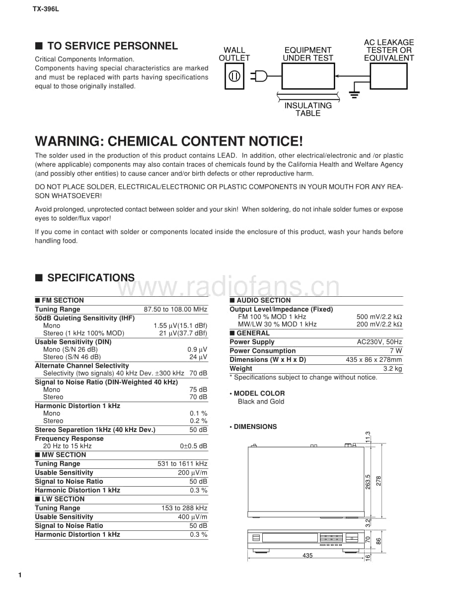 Yamaha-TX-396-L-Service-Manual电路原理图.pdf_第2页