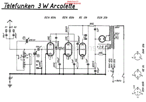 Telefunken-Arcolette-3W-Schematic电路原理图.pdf