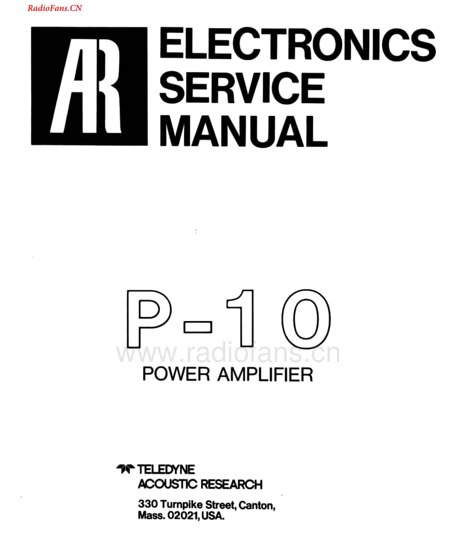 AcousticResearch-P10-pwr-sm维修电路图 手册.pdf_第2页