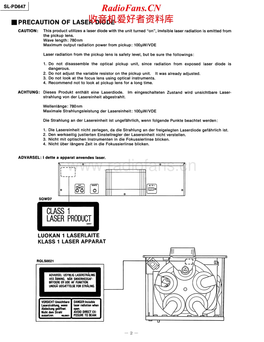 Technics-SLPD-647-Service-Manual电路原理图.pdf_第2页