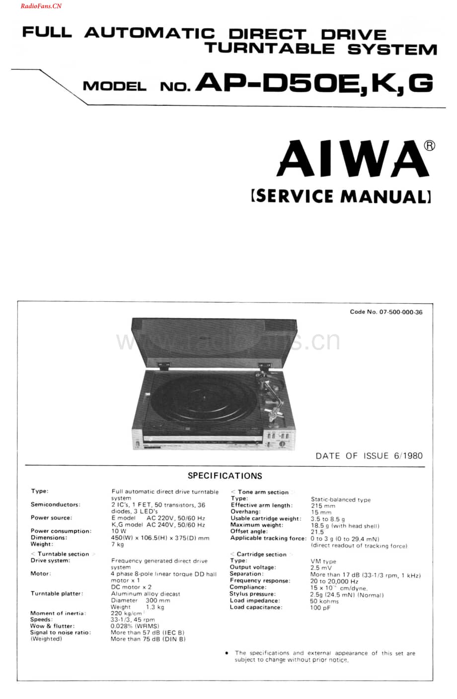 Aiwa-APD50-tt-sm维修电路图 手册.pdf_第1页