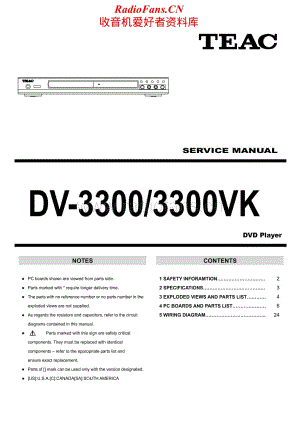 Teac-DV-3300-Service-Manual电路原理图.pdf