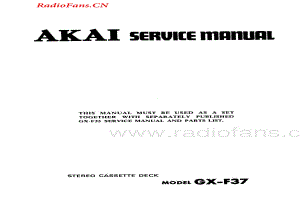 Akai-GXF37-tape-sm维修电路图 手册.pdf
